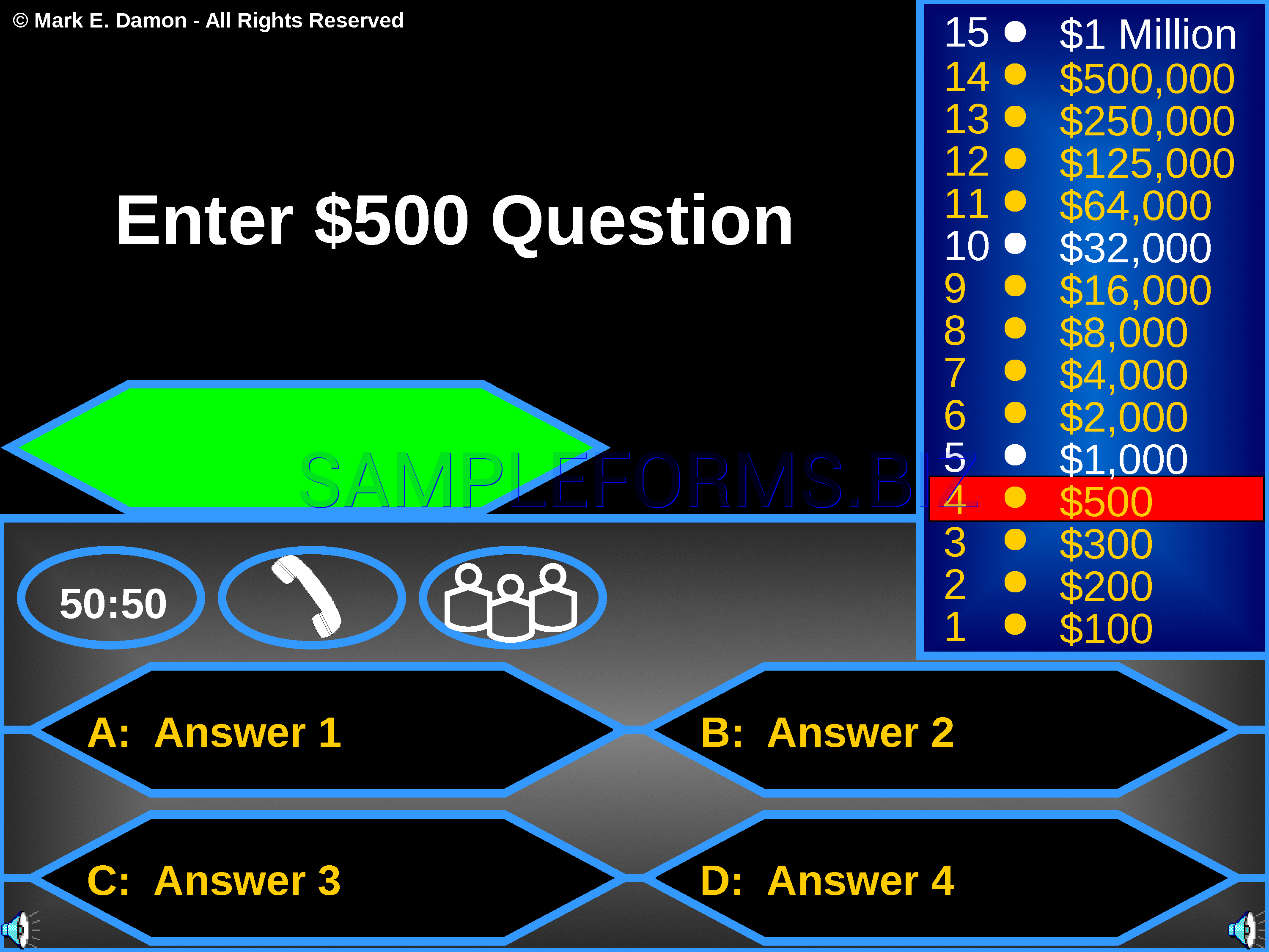 Preview free downloadable Millionaire Game Template in PDF (page 11)