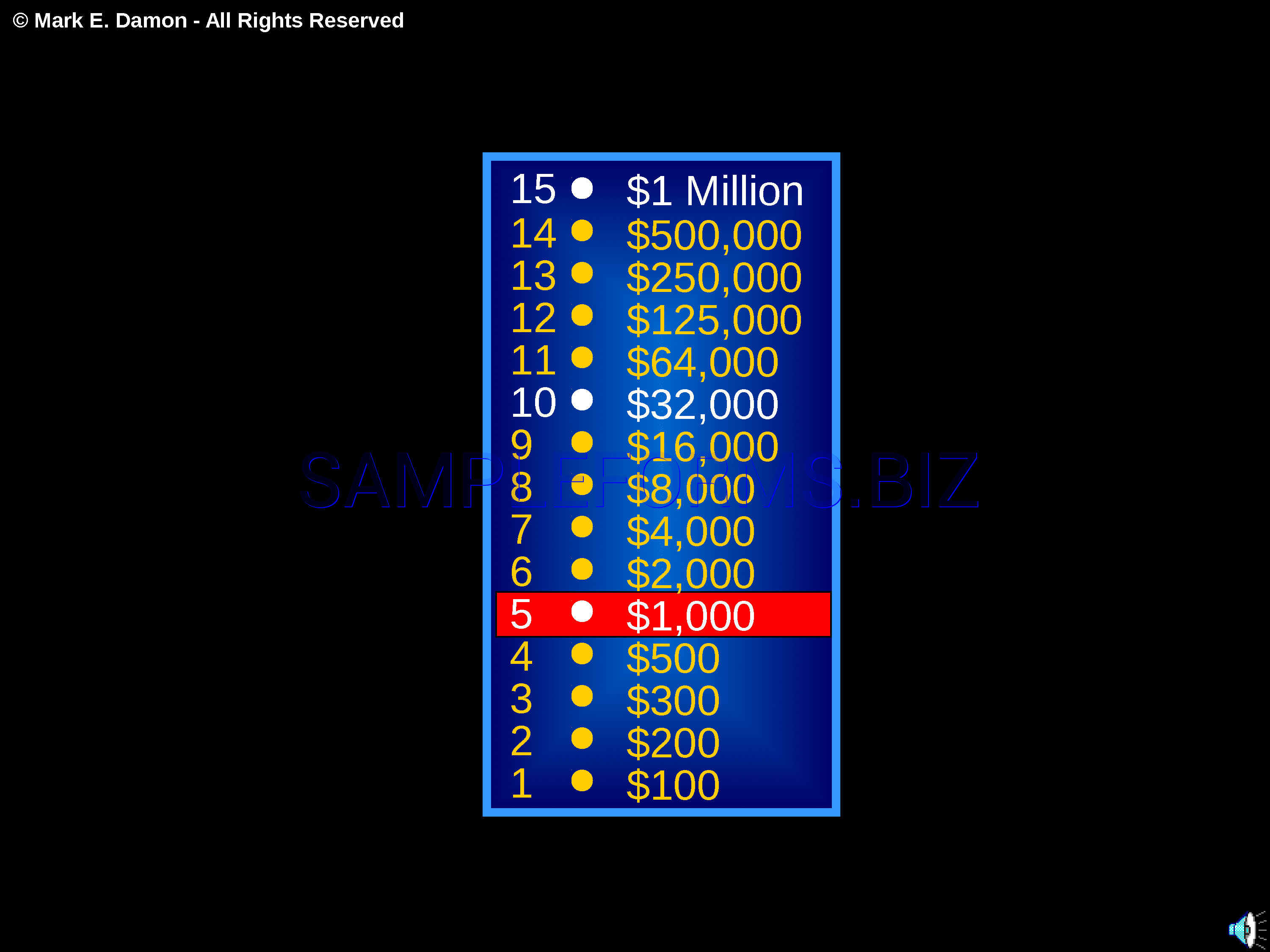 Preview free downloadable Millionaire Game Template in PDF (page 12)
