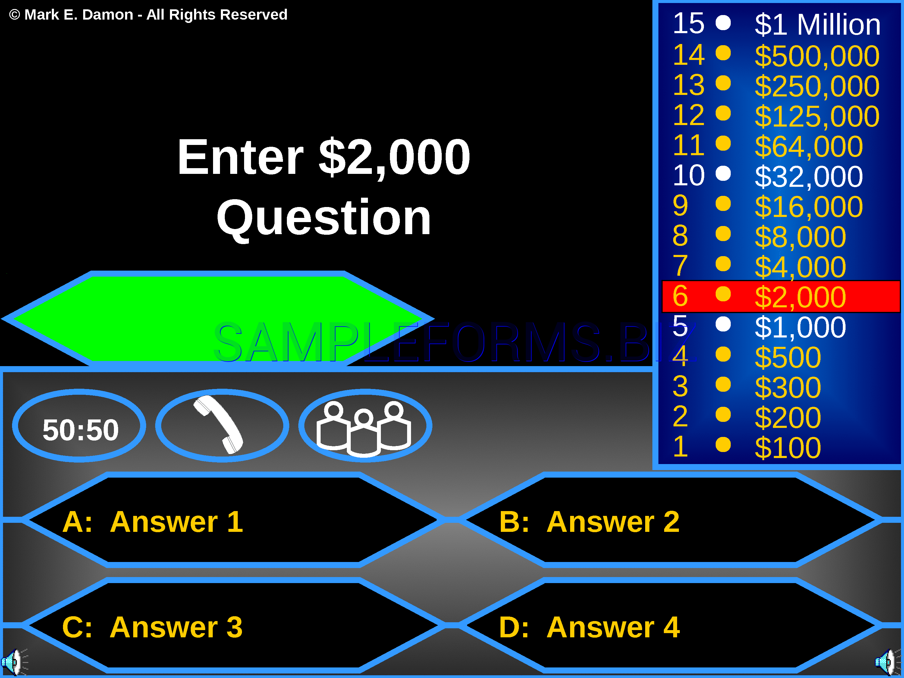Preview free downloadable Millionaire Game Template in PDF (page 16)