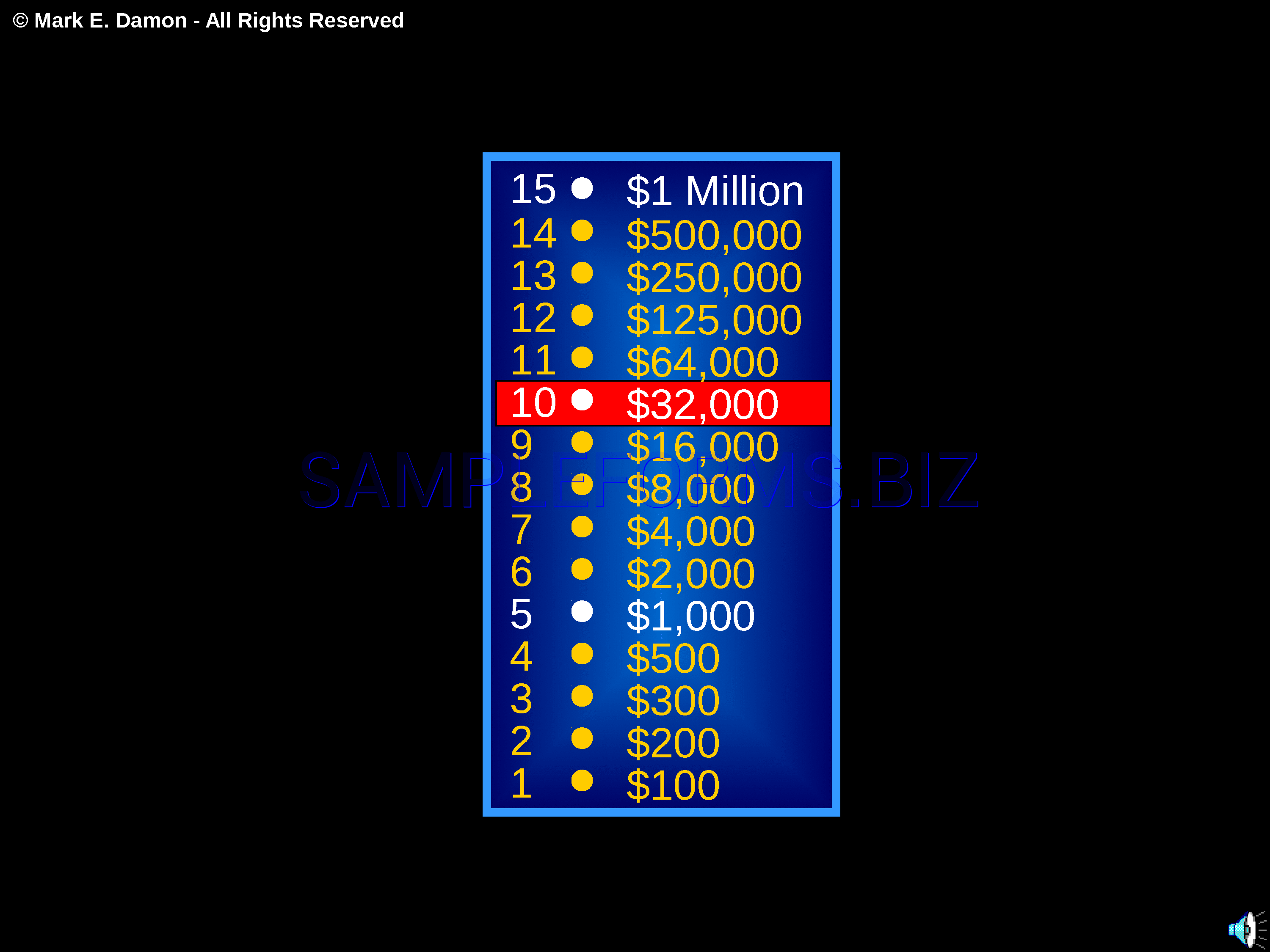 Preview free downloadable Millionaire Game Template in PDF (page 23)