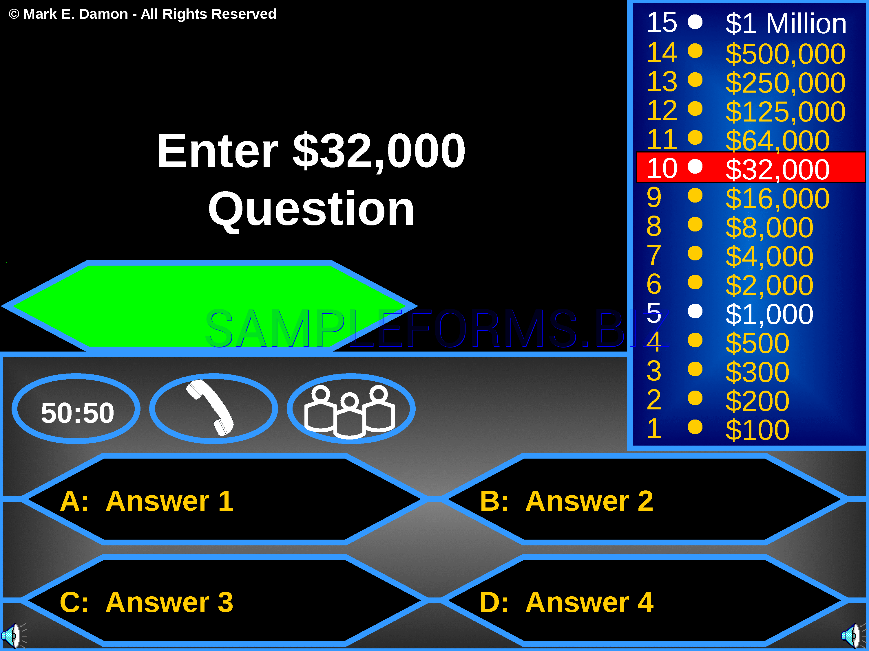 Preview free downloadable Millionaire Game Template in PDF (page 24)
