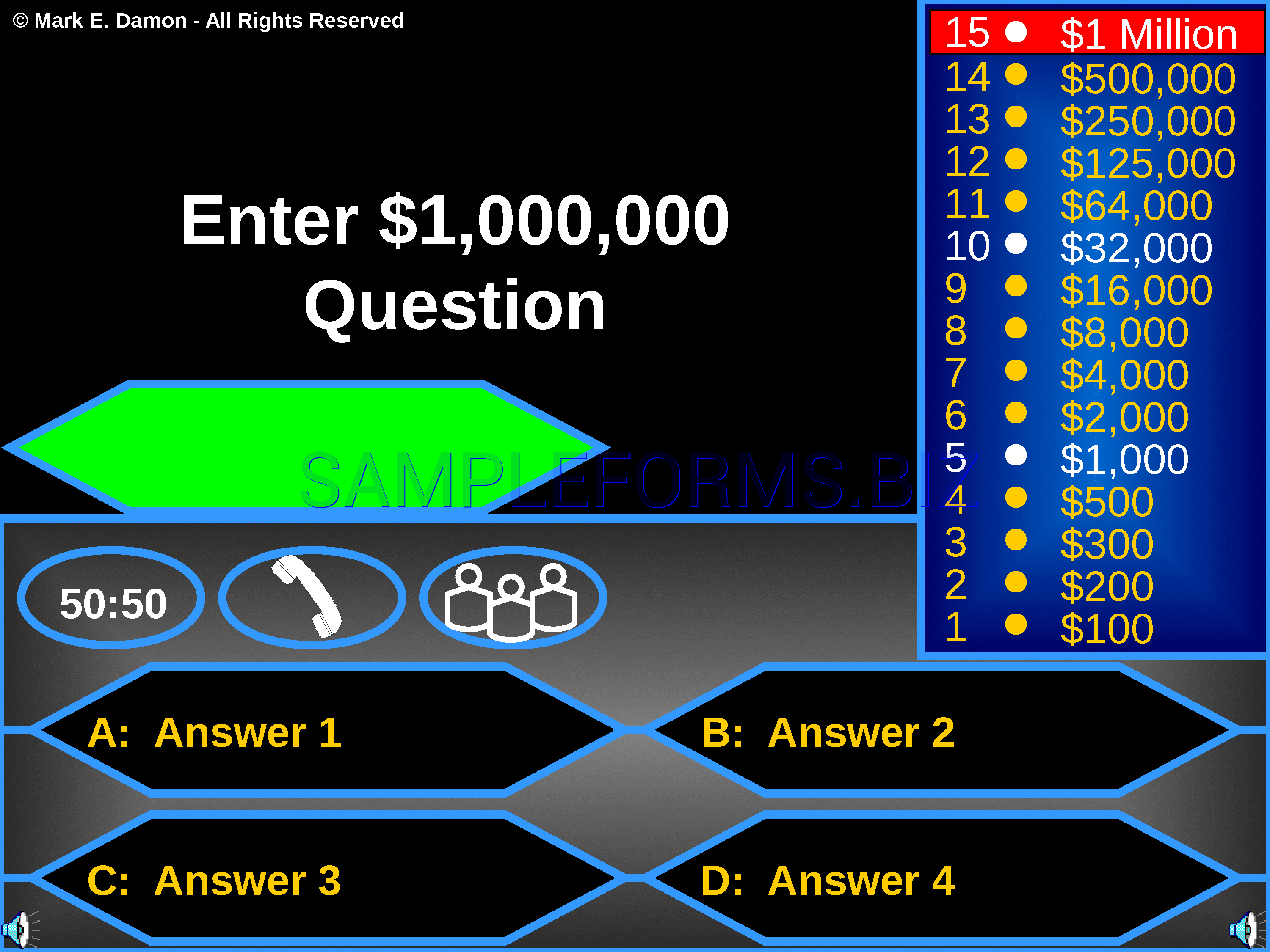 Preview free downloadable Millionaire Game Template in PDF (page 35)