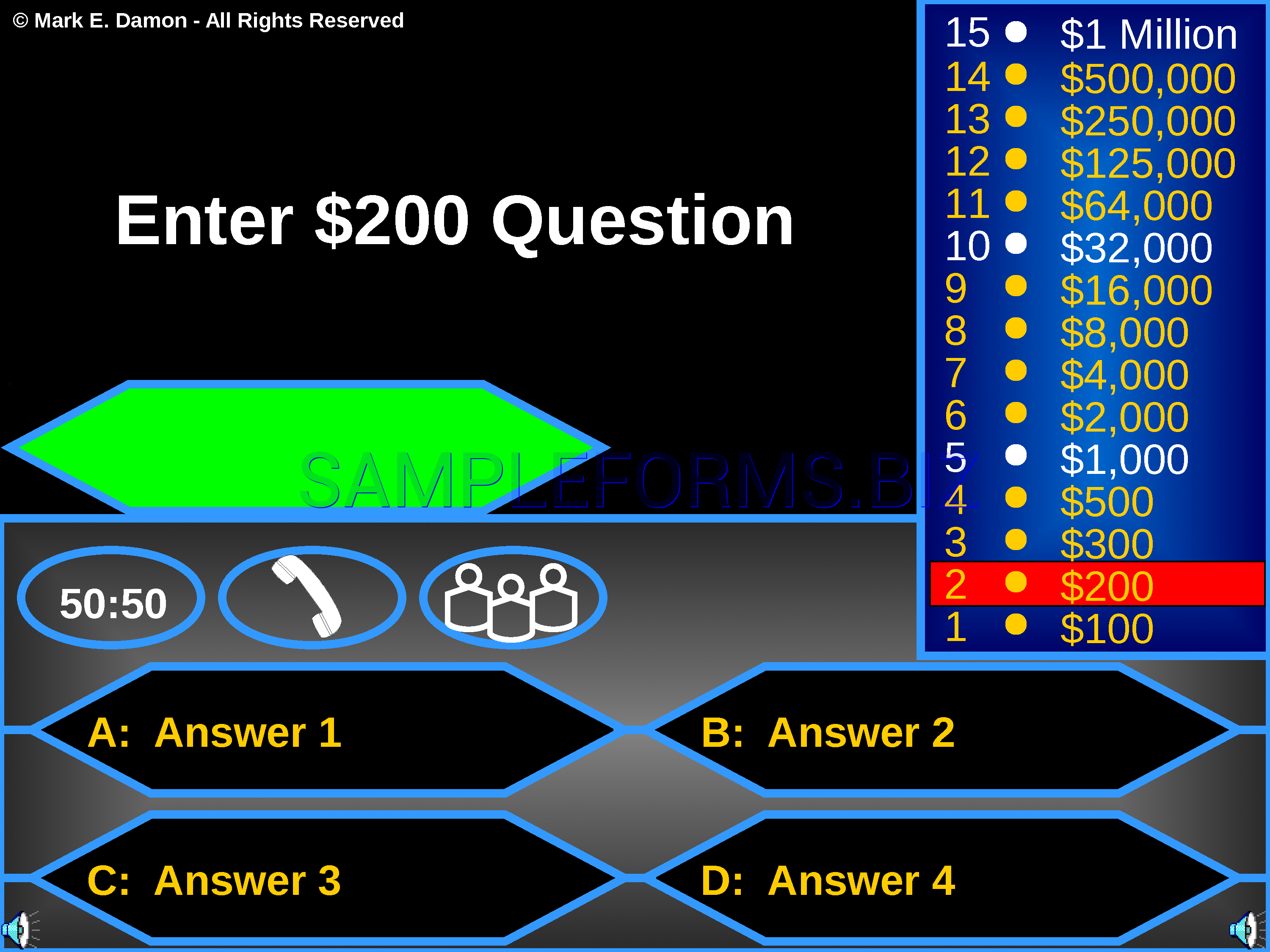 Preview free downloadable Millionaire Game Template in PDF (page 7)