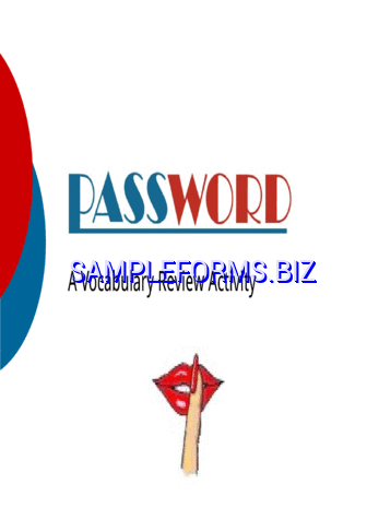 Password Game Template pdf ppt free