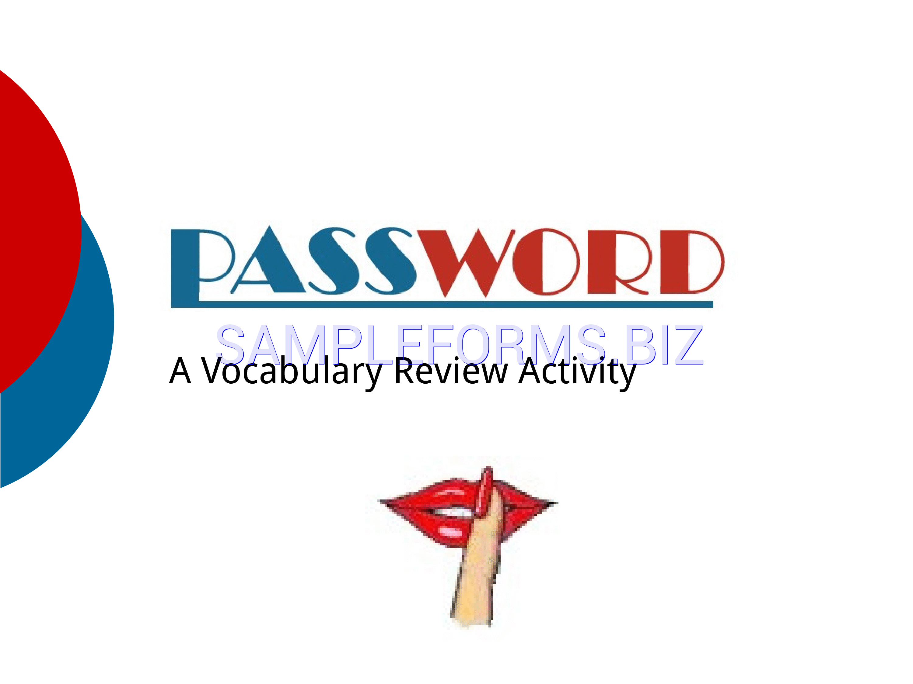 Preview free downloadable Password Game Template in PDF (page 1)